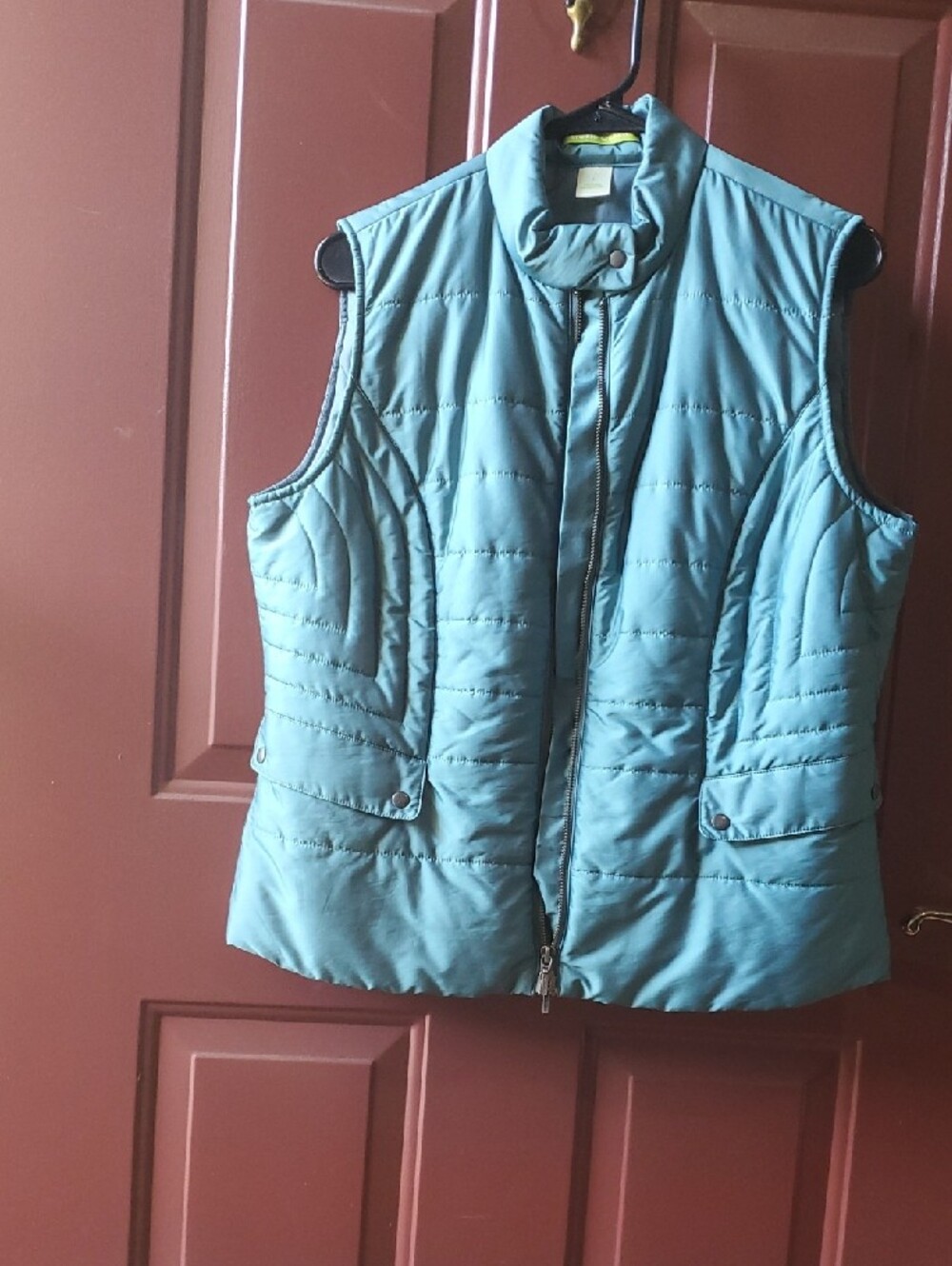 Sigrid Olsen Quilted Sleeveless Puffer Vest - Teal - Picture 8 of 10